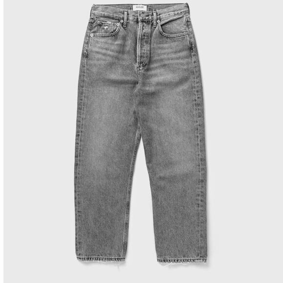 AGOLDE Women’s 90'S CROP Jeans Dark Gray Midrise PANT size 28 0239 - Picture 1 of 12